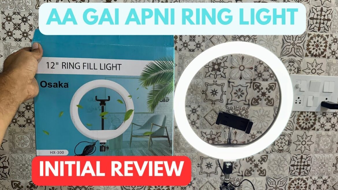 Osaka 12 inch ring light review | Price wise its OK #review #ringlight #tech #trending #viral