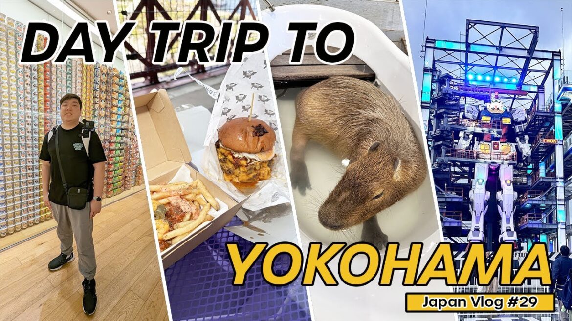 Yokohama Day Trip From Tokyo: Cup Noodles Museum 🍜| Wagyu Burger 🍔| Exotic Zoo 🐹| Gundam Factory 🤖