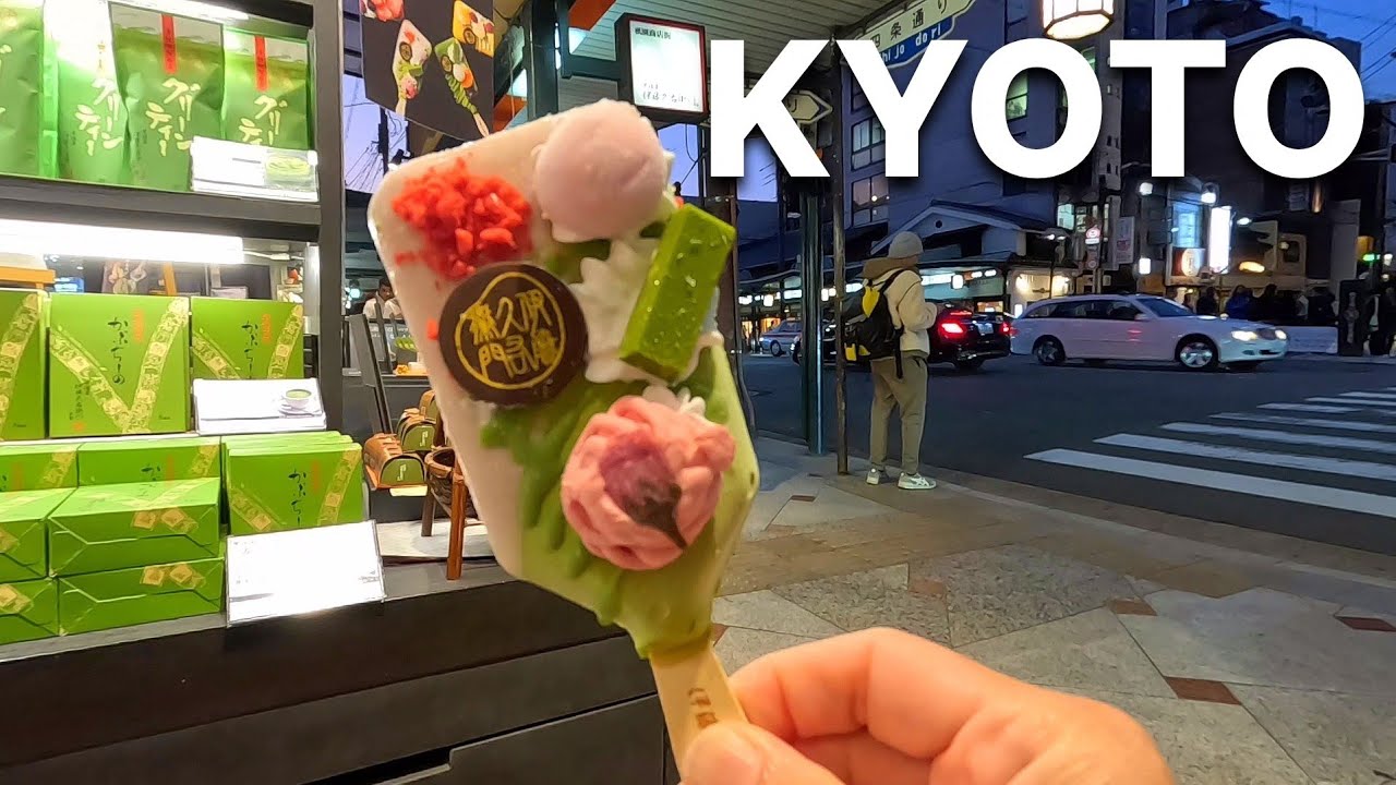 KYOTO's Matcha Parfait Ice Cream Bars in Japan Dinner at Gyukatsu