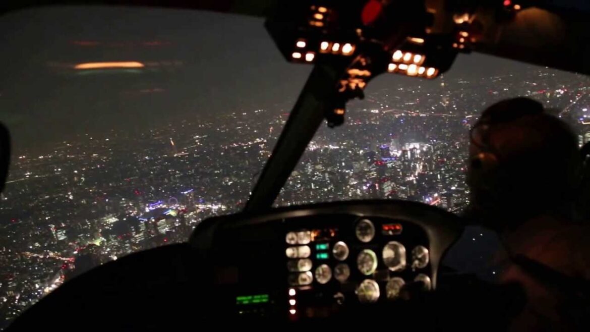 Tokyo by night - Views from a helicopter - Friday, 12 July 2013