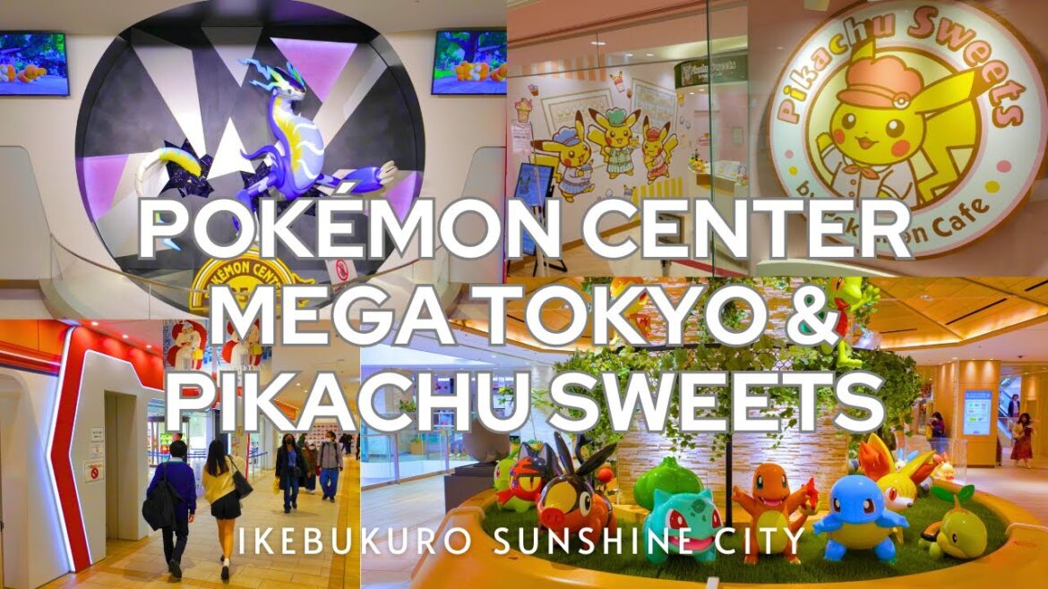 【4K HDR🇯🇵】The Largest in Japan! Pokémon Center MEGA TOKYO & Pikachu Sweets [Ikebukuro Sunshine City]