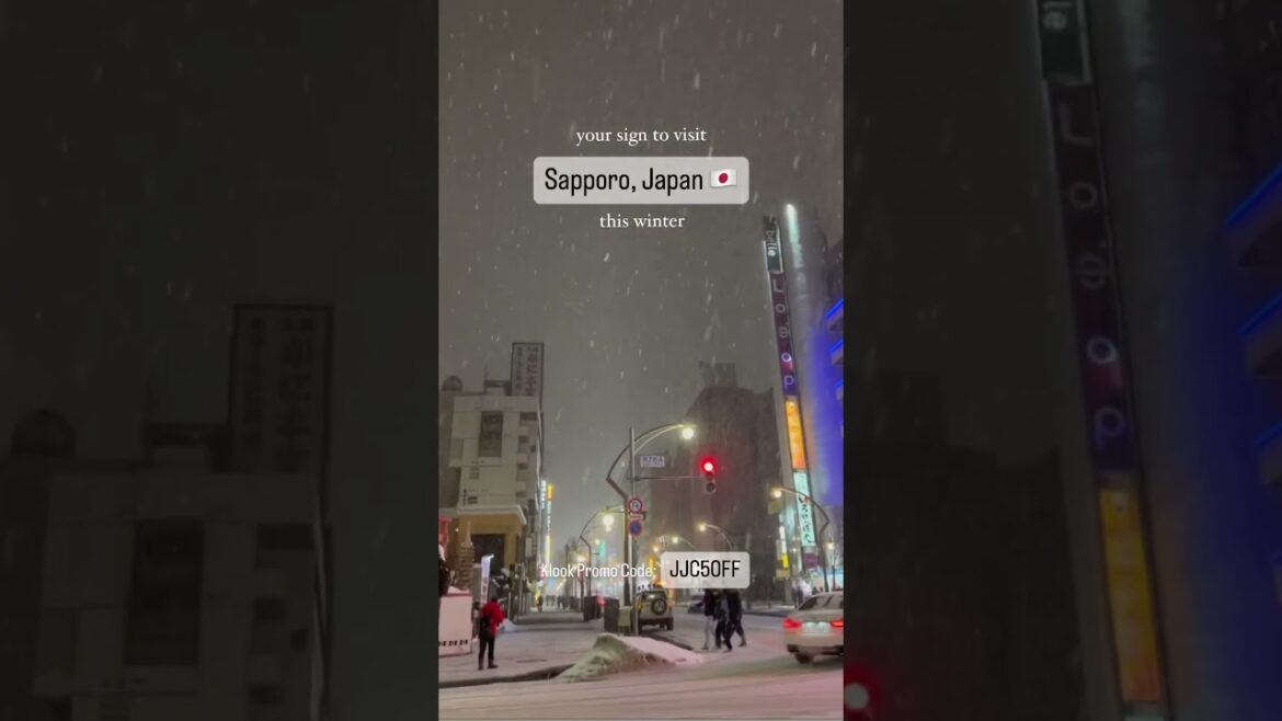 🇯🇵 SAPPORO, JAPAN during winter 🌨️❄️☃️