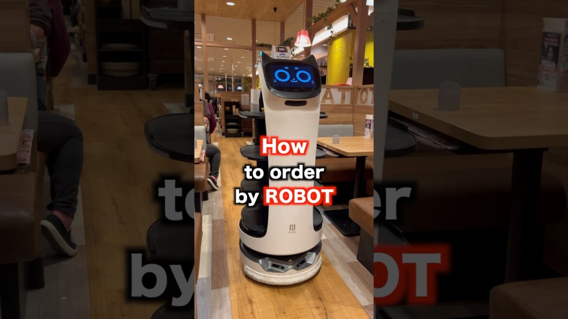 JAPAN Robot WAITER! Future is Here! #shorts #Japan #robot