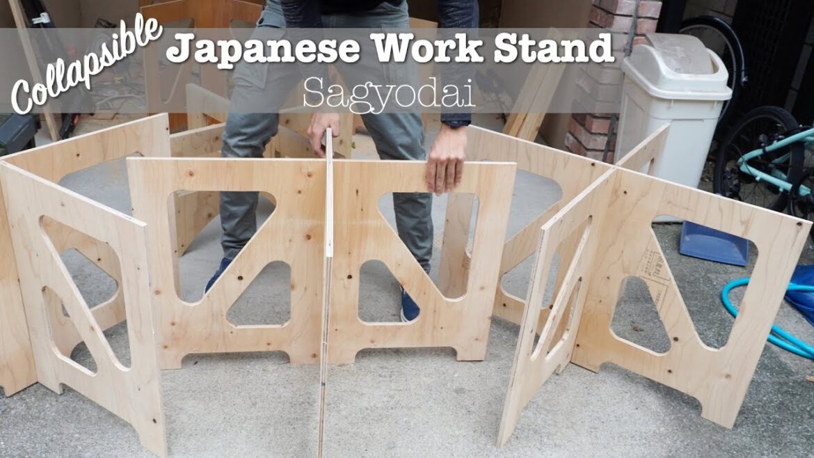 How to Build a Collapsible Japanese Work Stand - For Carpentry, Construction, and More!