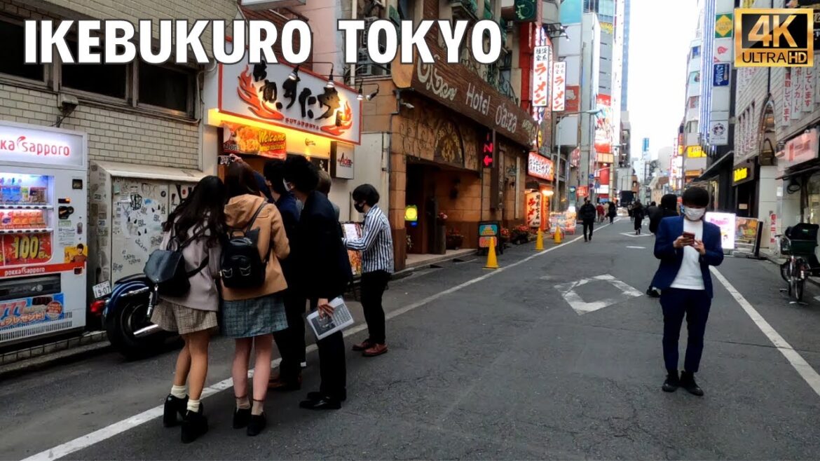 【4K】Tokyo Ikebukuro in Evening - Walk Japan 2021