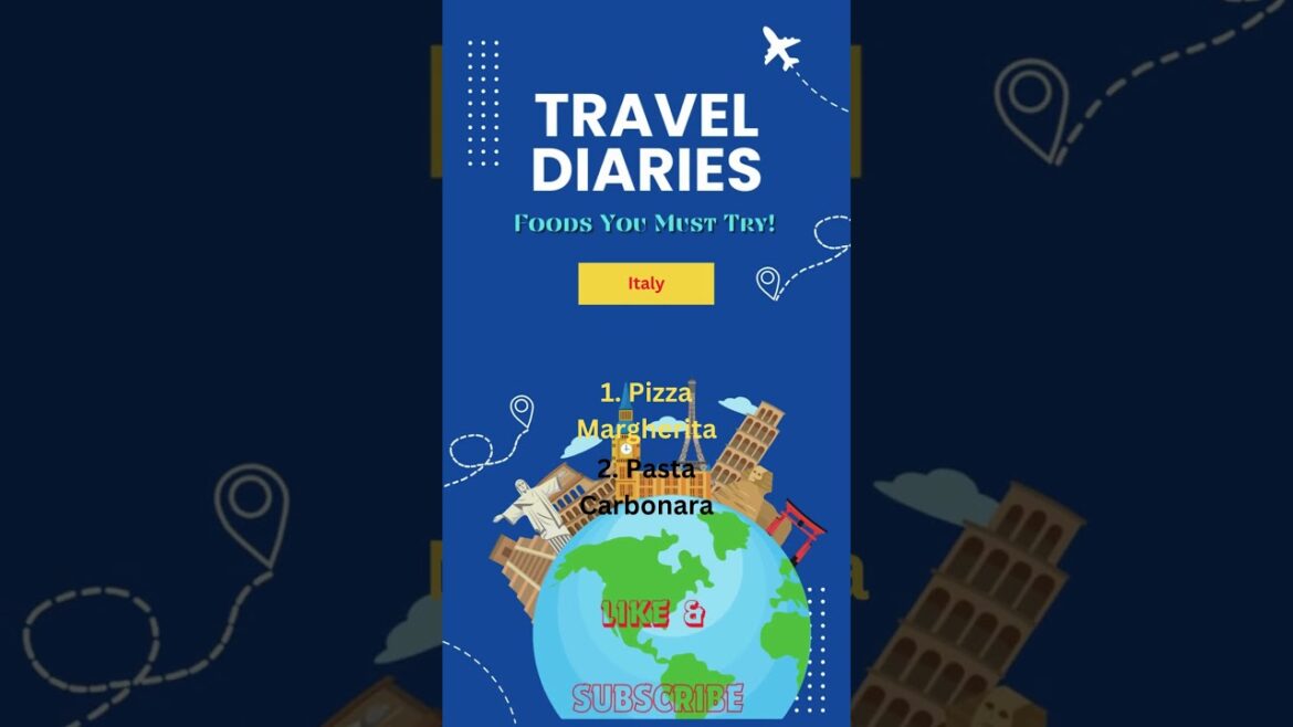 Experience Italy's culinary magic with Pizza Margherita #traveleats #foodieadventure #globalflavors