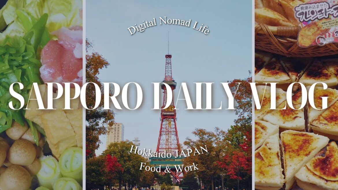 [🇯🇵 JAPAN SAPPORO VLOG ] Digital Nomad daily life, what I eat, Yummy food, Cooking at home...