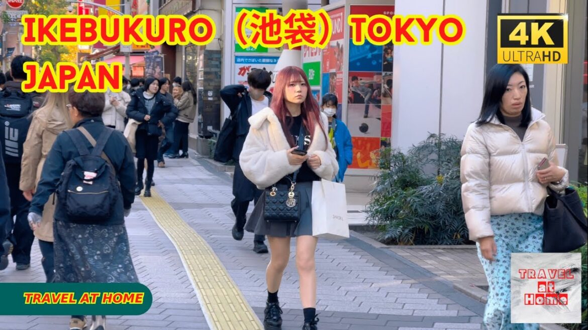4k hdr japan travel | Walk in Ikebukuro（池袋）Tokyo japan |  Relaxing Natural City ambience