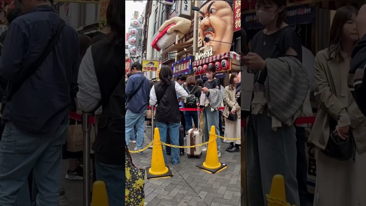 Walking Dotonbori Osaka Japan Walking Dotonbori Osaka Japan