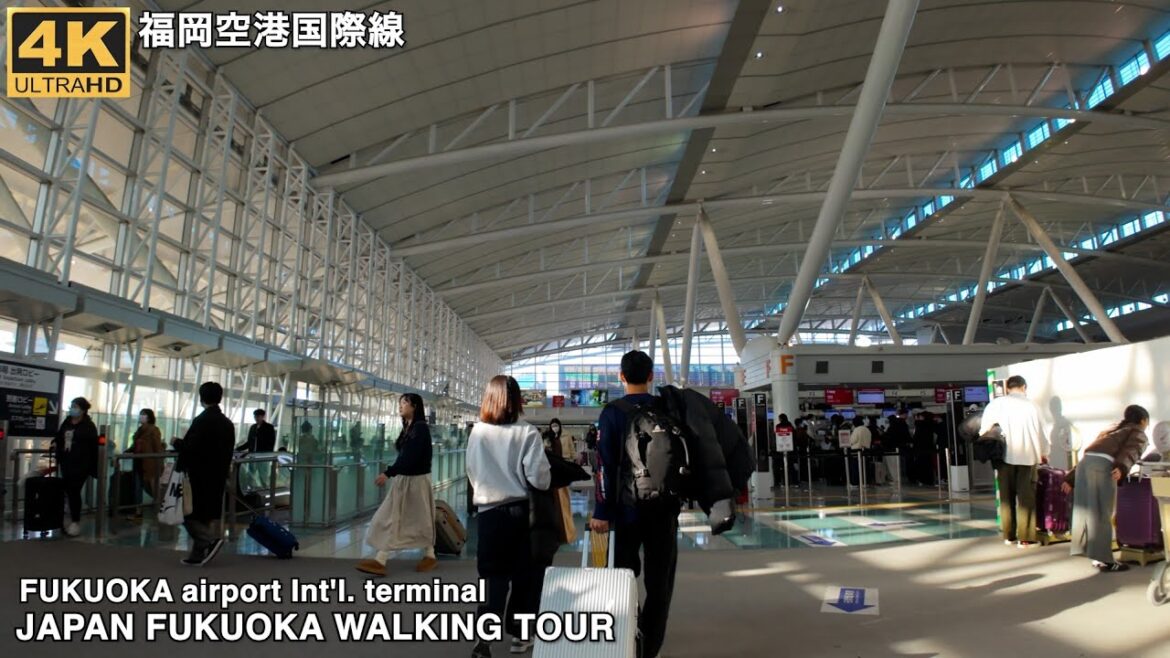 福岡空港国際線から国内線ターミナルへ歩き方4k japan walking tour from Fukuoka airport Int’l. Terminal to Domestic Terminal 福岡空港国際線から国内線ターミナルへ歩き方4k japan walking tour from Fukuoka airport Int'l. Terminal to Domestic Terminal