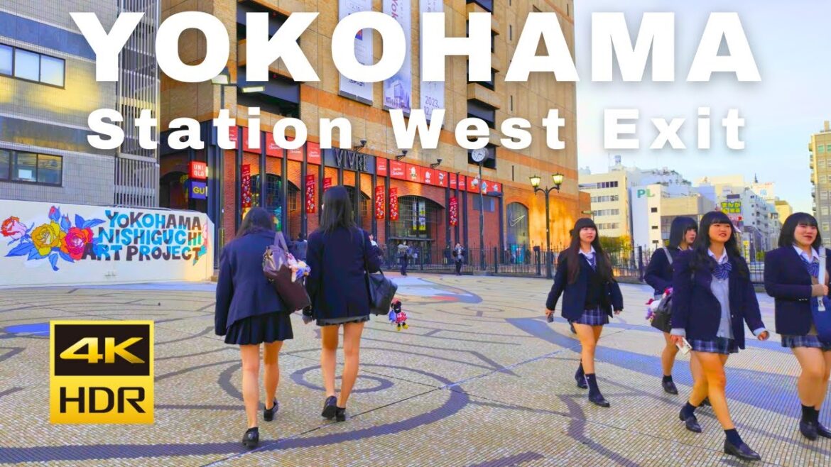 【4K🇯🇵】Walking along Pal Nerd Street at Yokohama Station West Exit in the evening [DJI Osmo Pocket 3]