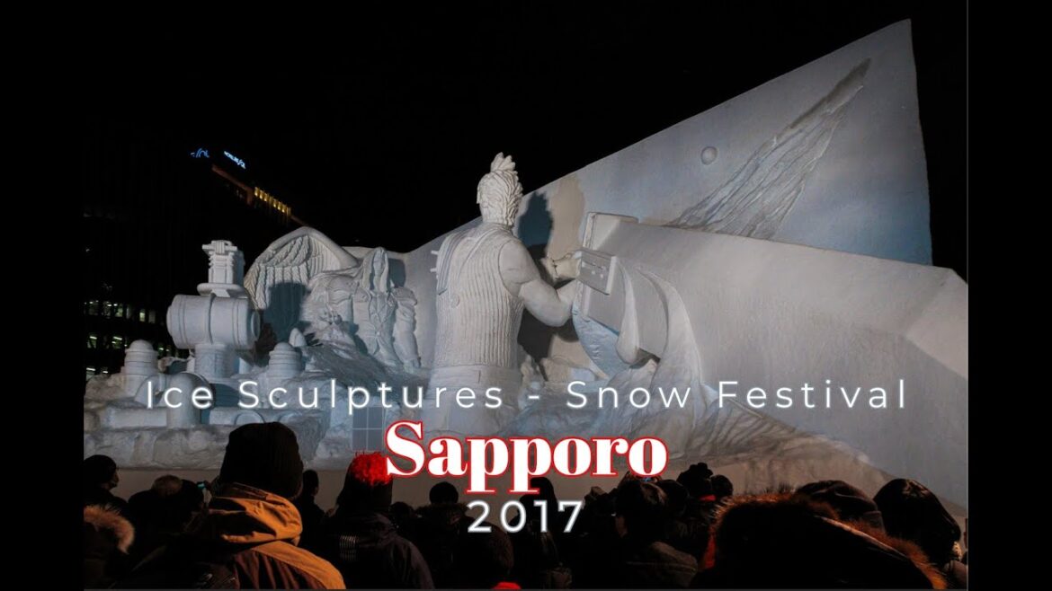 Ice Sculptures - Sapporo Snow Festival, Hokkaido, Japan (part 1)