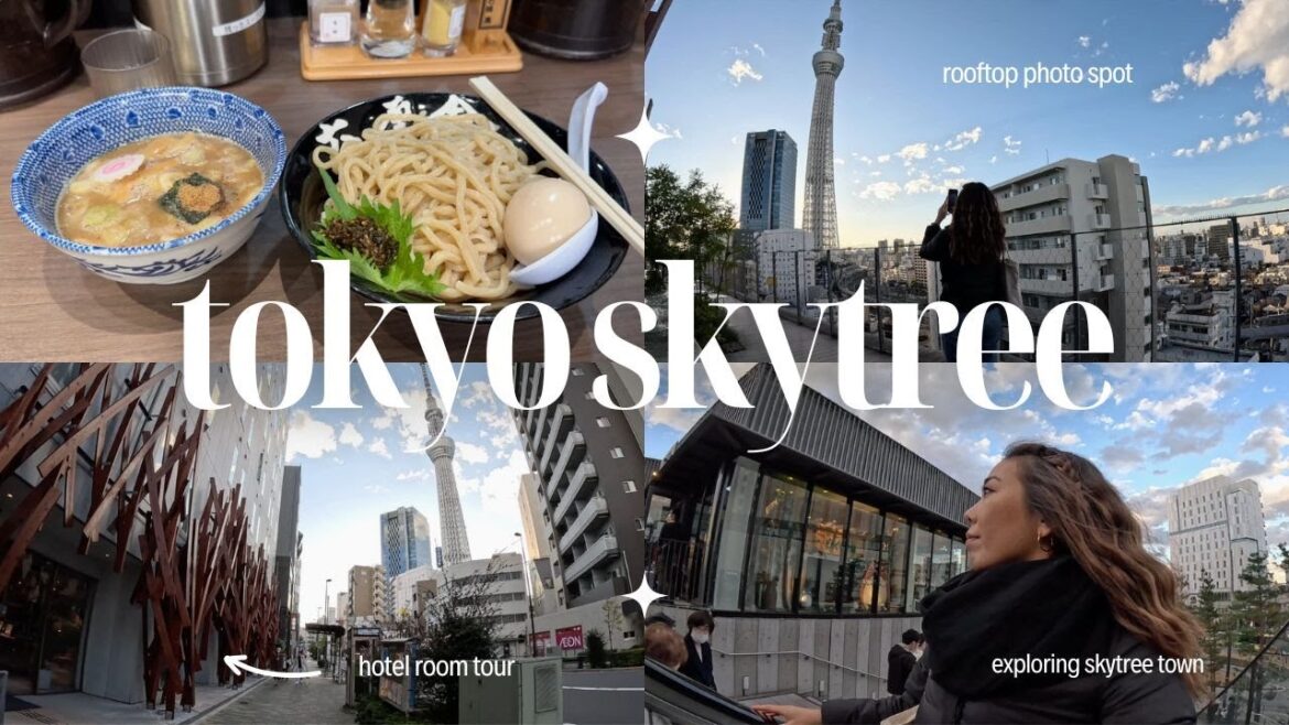 Solo Japan Travel Vlog | hotel room tour & what it’s like at Tokyo Skytree! | vlogmas day 2🎄
