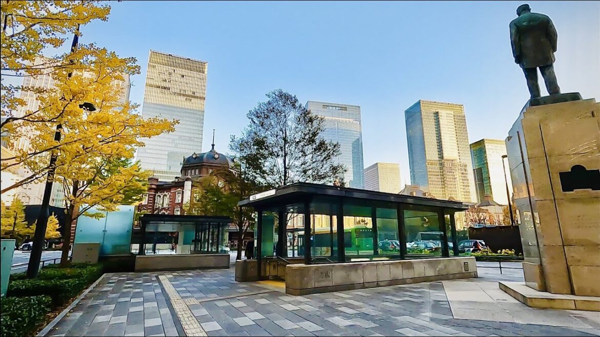 [Japan Travel]  Tokyo Railway Station in Fall Season