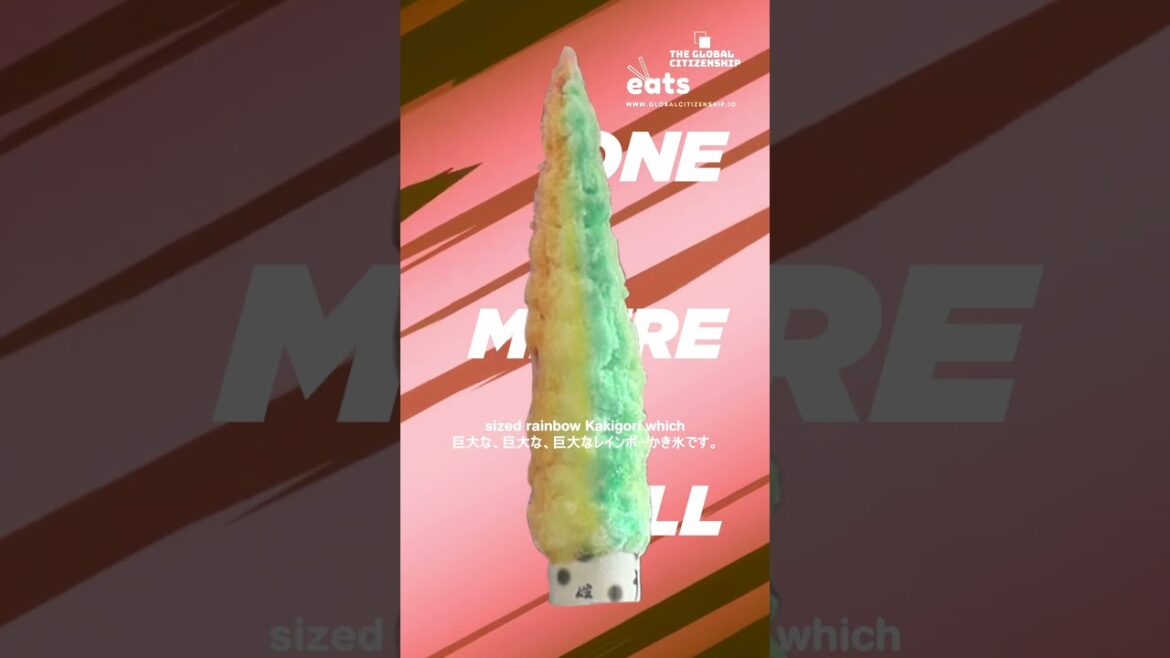 Japan's largest shaved ice dessert 日本の一番大きかき氷はどこ？ | GLOBAL CITIZENSHIP #shorts