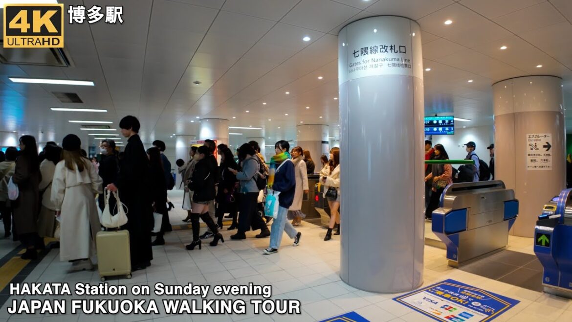 博多駅を歩く4k japan walking tour Fukuoka city around Hakata station Bus and Subway Stop Guide 博多駅を歩く4k japan walking tour Fukuoka city around Hakata station Bus and Subway Stop Guide
