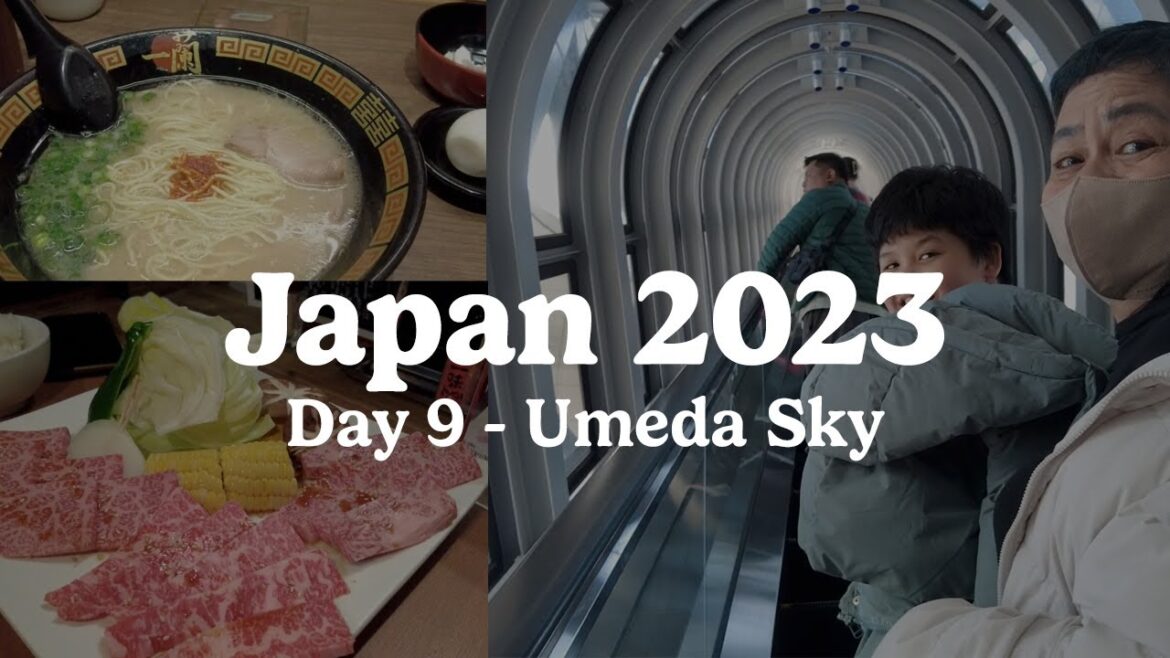 Japan Trip 2023 Day 9 - Ichiran Breakfast, Umeda Sky Building, Sumibi-yakiniku Karakaraen