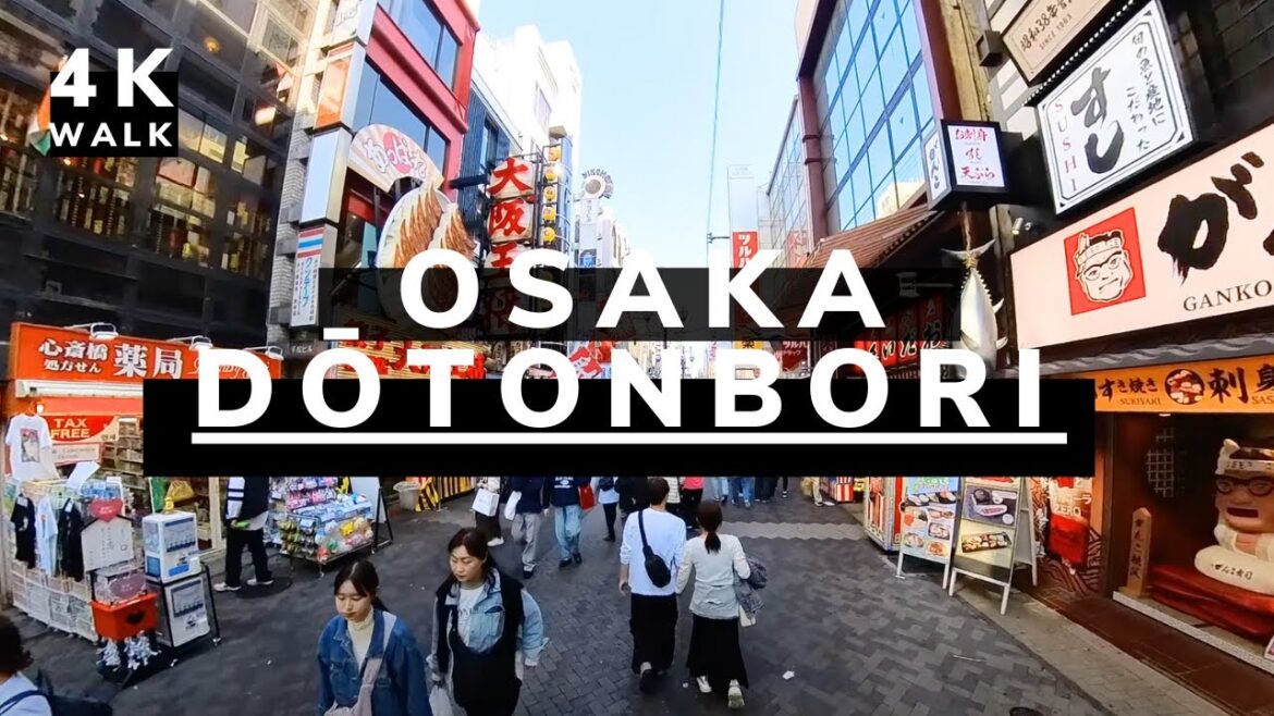 Dotonbori Japan - Osaka's Vibrant Afternoon | Live Street Scenes & Culture