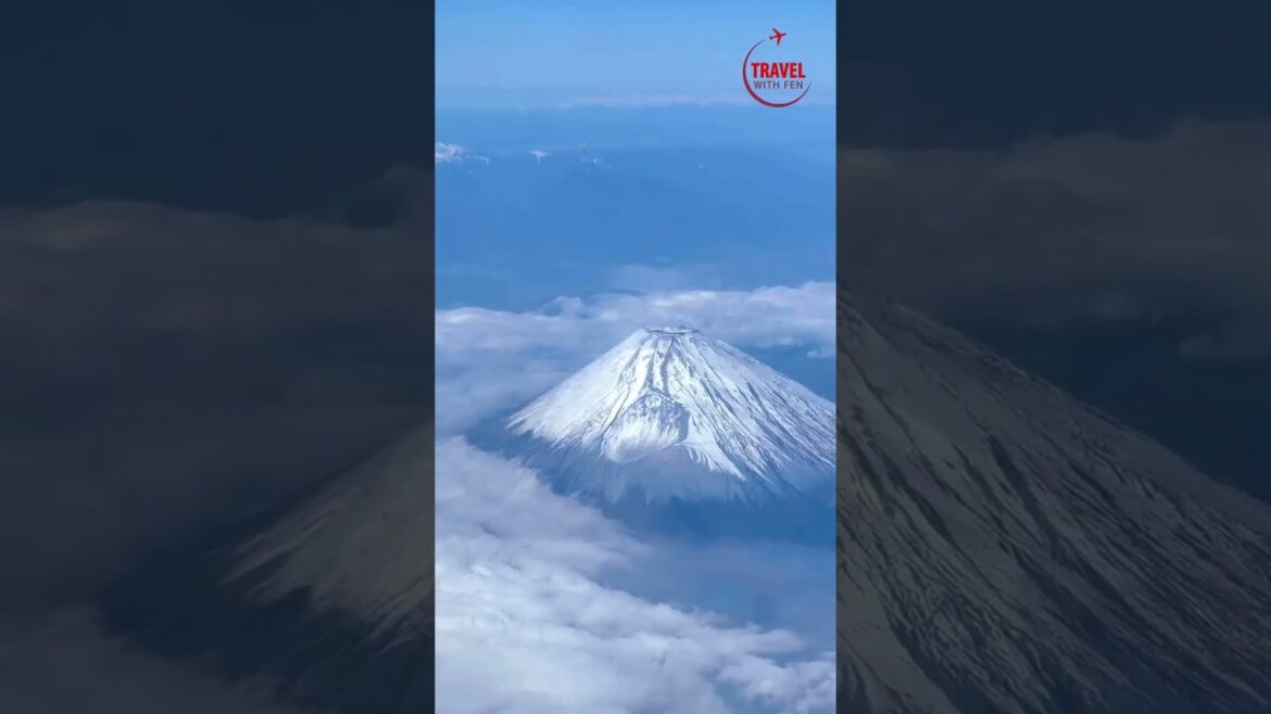 Amazing Mt Fuji Japan View From Airplane | Japan Travel Destinations 2024