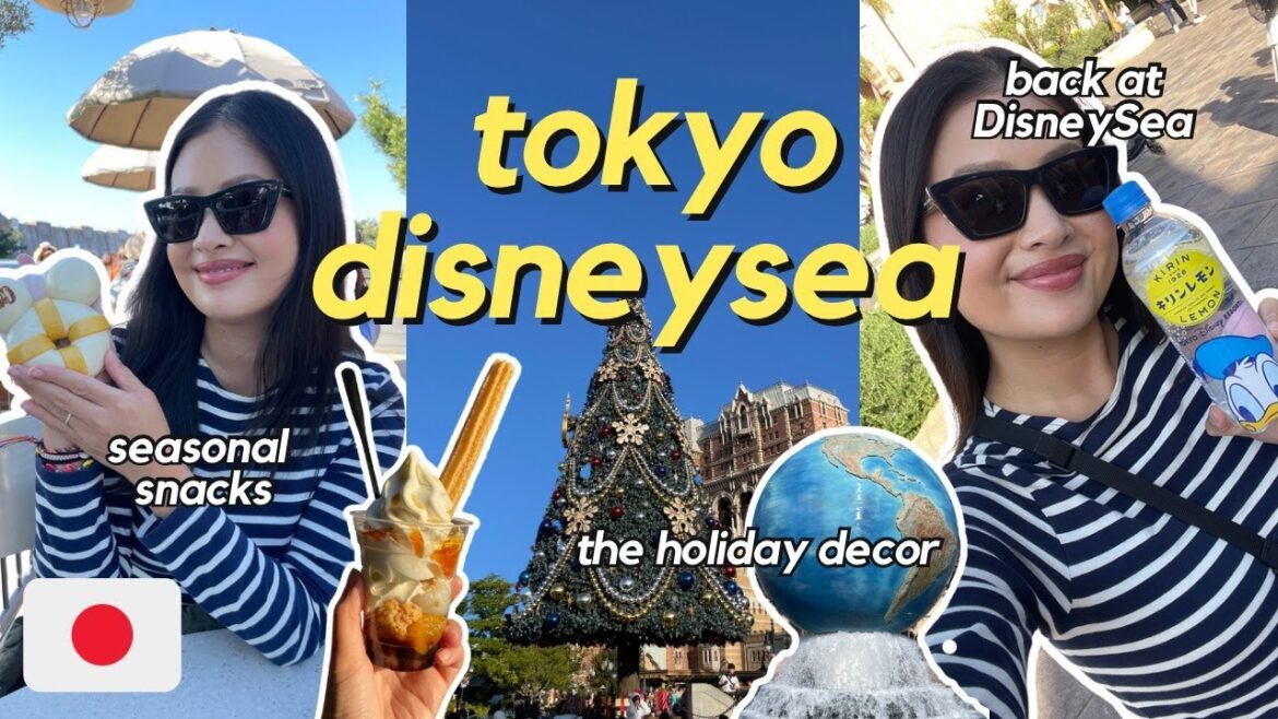 🇯🇵 TOKYO DISNEYSEA vlog 🌎🎄 | back at DisneySea, the holiday decor, all the food (as per usual)