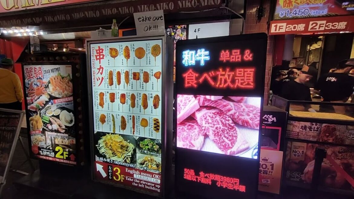 ចង់ទៅលេងជប៉ុន, eat food, Japan street food, Osaka, Dotonbori #traveling #food #foryou #streetfood