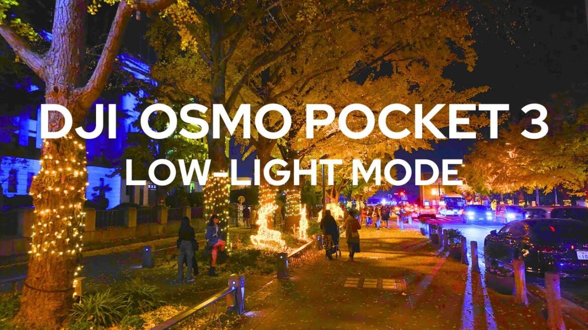 【4K🇯🇵】Shooting Nightscapes with DJI Osmo Pocket 3 Yokohama Minato Mirai [Low-Light Mode]