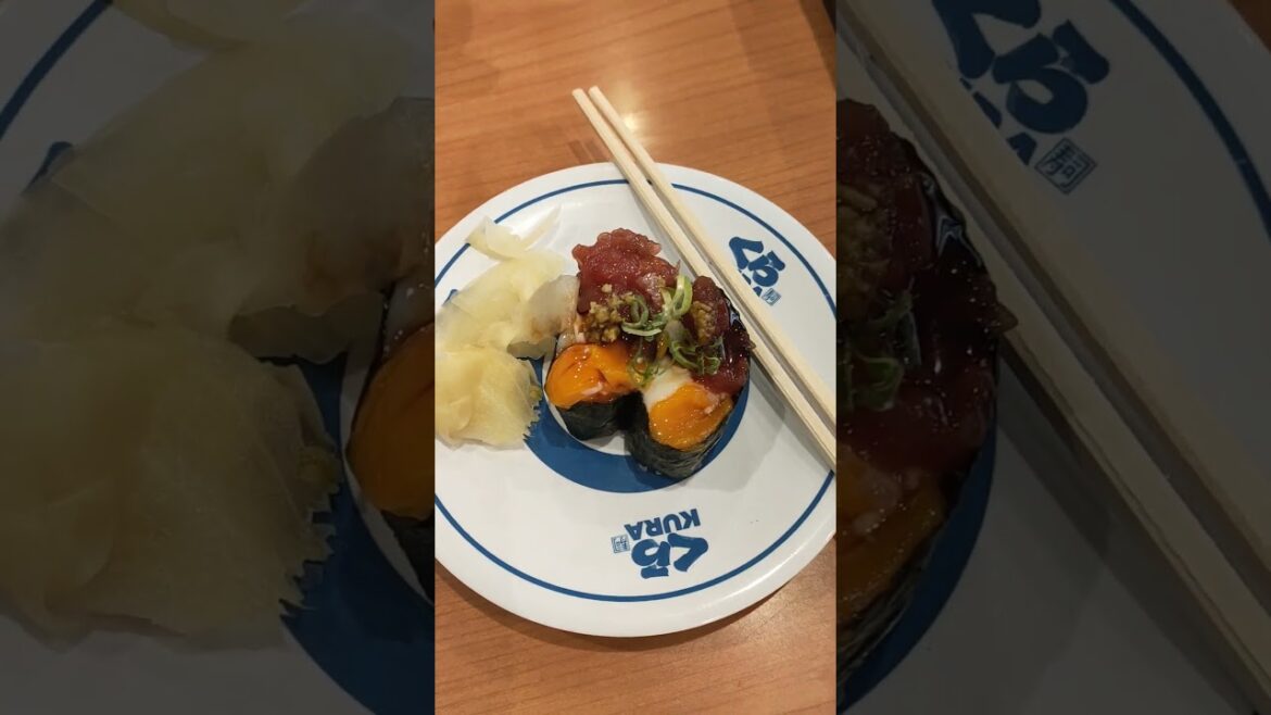 ឆ្ងាញ់!ឆ្ងាញ់, Oishi Desune, Yummy Japanese Sushi, Kura, Osaka, Japan  #traveling #food #asiantravel