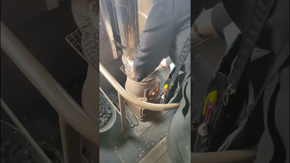 How the dried squid delicacy snack is prepared on the Stove Train