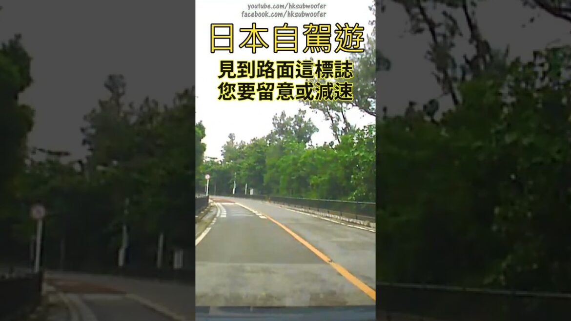 日本自駕遊-路面有此標誌你要留意