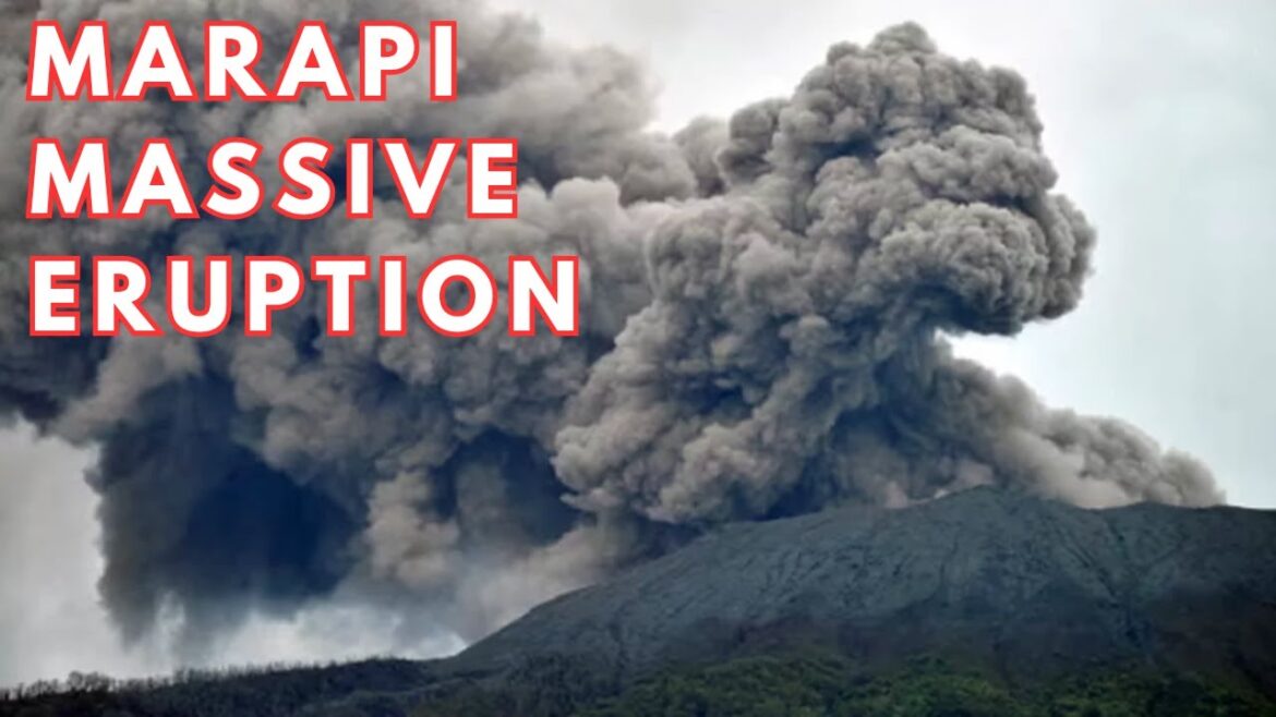 MARAPI VOLCANO ERUPTION IN INDONESIA !!