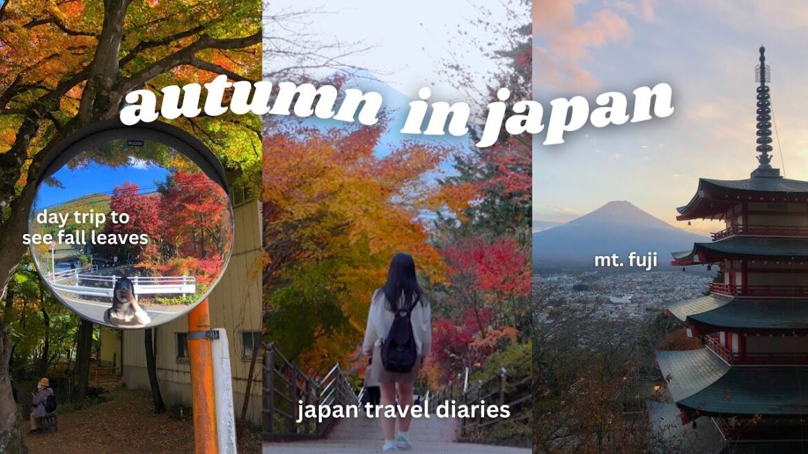 autumn in japan 🗻🍂 day trip to lake kawaguchiko to see mt fuji | japan travel vlog