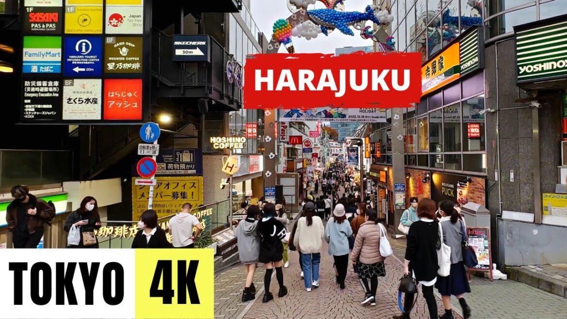 TOKYO, JAPAN 🇯🇵 [4K] HARAJUKU — 1 HOUR Walking Tour
