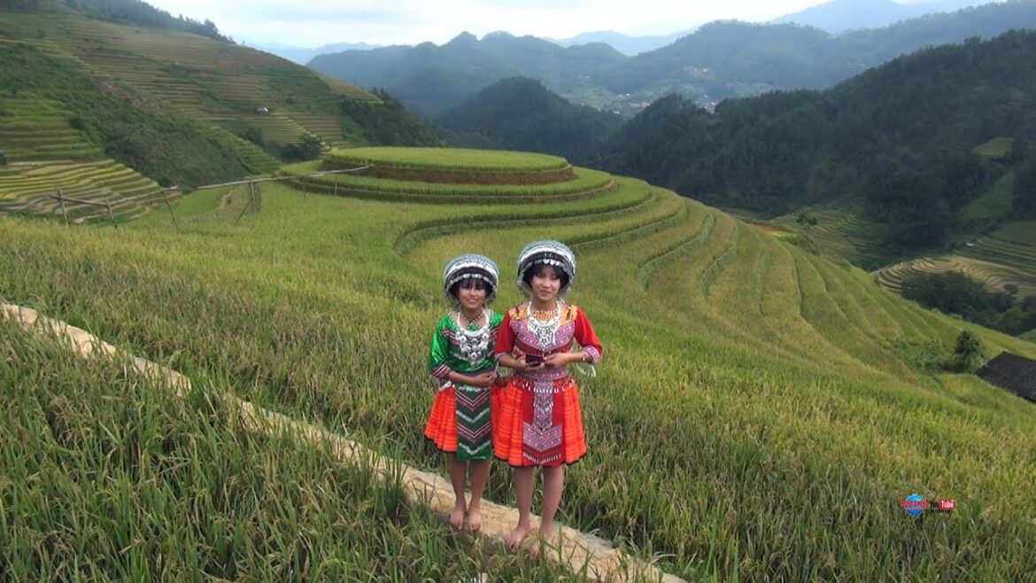 BEAUTIFUL PLACE LOVELY GIRLS SMILES@HMONG VILLAGES IN THE NORHT VIETNAM 2020