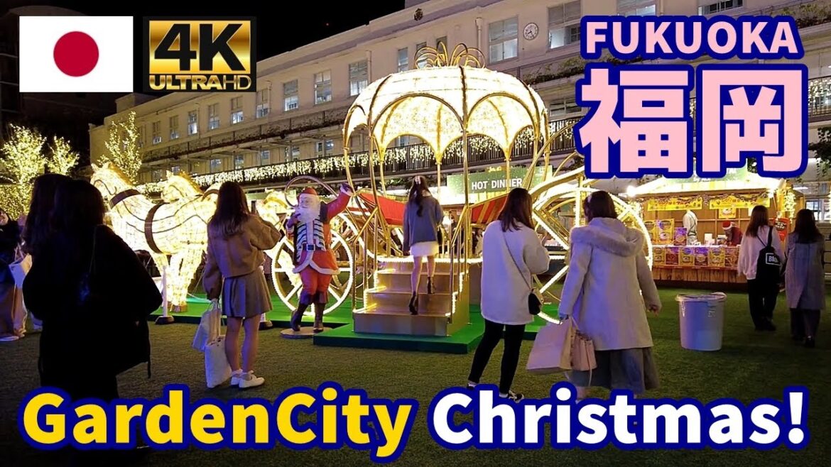 [4K]【福岡博多街歩き／Fukuoka Walk】56 大名ガーデンシティのクリスマス｜Christmas at Daimyo GardenCity｜Japan｜九州｜福岡県福岡市中央区｜旅行｜観光