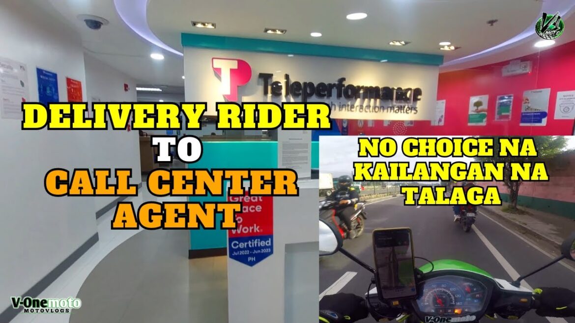 Delivery Rider To Call Center Agent No Choice Na Tayo | TELEPERFORMANCE | Vone Moto