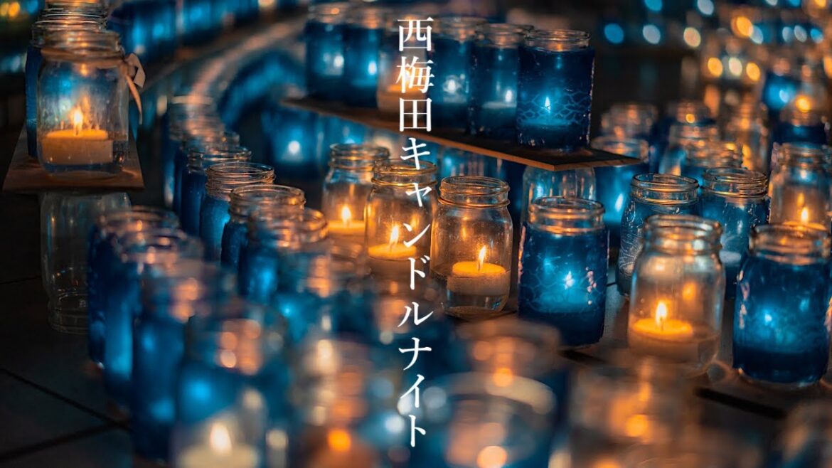 西梅田キャンドルナイト 2023 冬 Osaka Night Walk - Nishi Umeda Candle Night 4K HDR Japan α7CⅡ