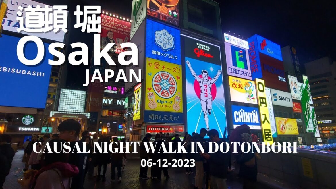 Osaka: Causal Night Walk in Dotonbori Osaka: Causal Night Walk in Dotonbori