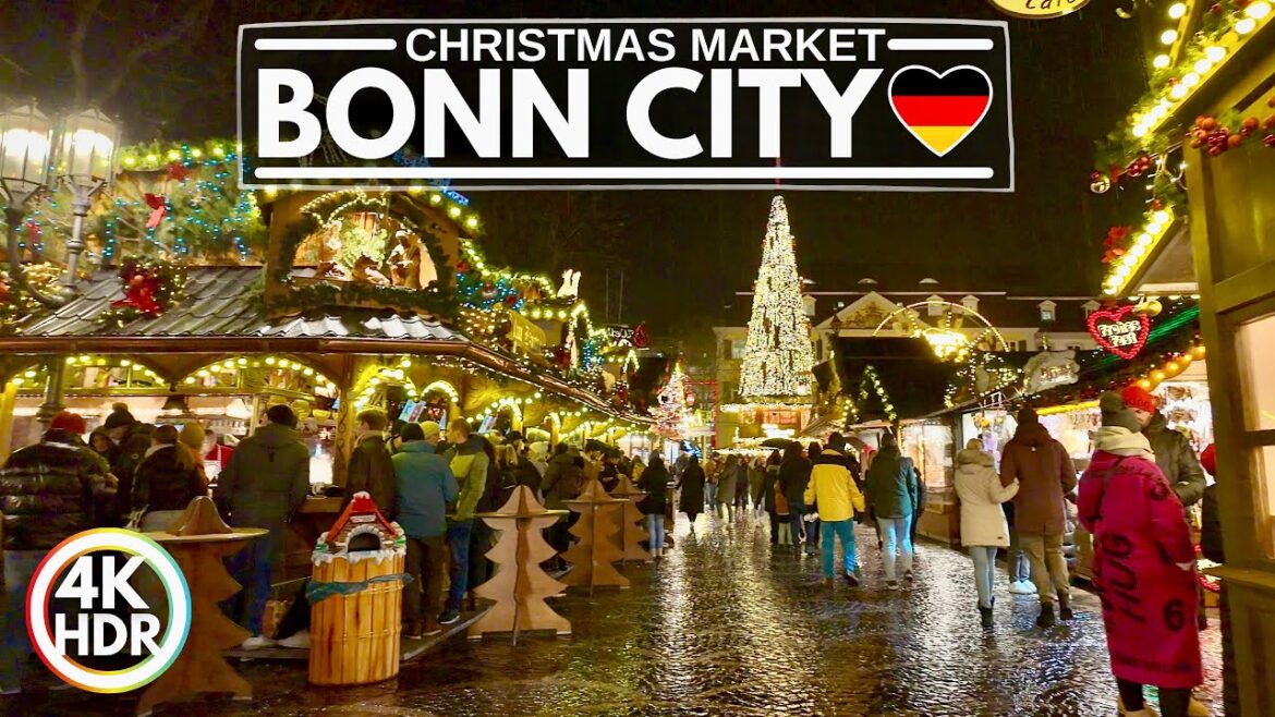 🇩🇪 Bonn Christmas Markets 2023 - Germany Walking Tour in 4K HDR 60fps