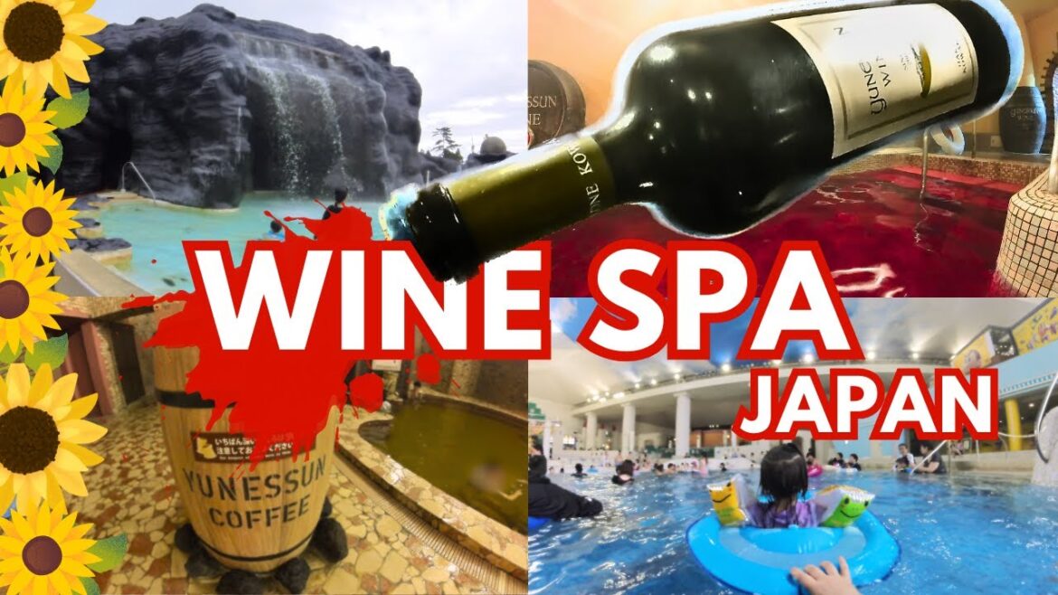 JAPANESE WINE SPA?! 🍷 - YUNESSUN Hakone Japan 2023 - bathing in wine, coffee and green tea in Japan