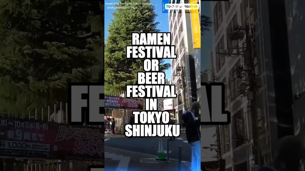 RAMEN FESTIVAL BEER FESTIVAL IN TOKYO SHINJUKU