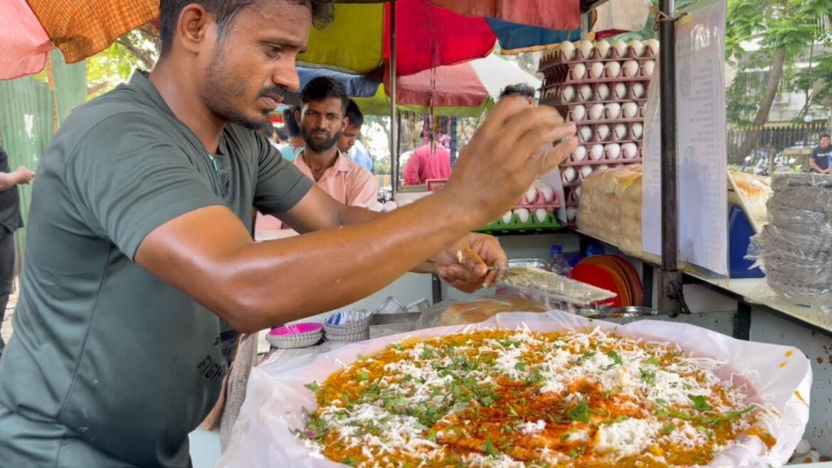 Spicy Anda Ghotala: Street Food Spectacle Unveiled in Vibrant Preparation