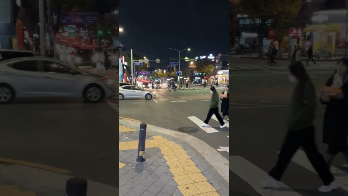 100円ダイソーと韓国ソウルの夜 #Shorts