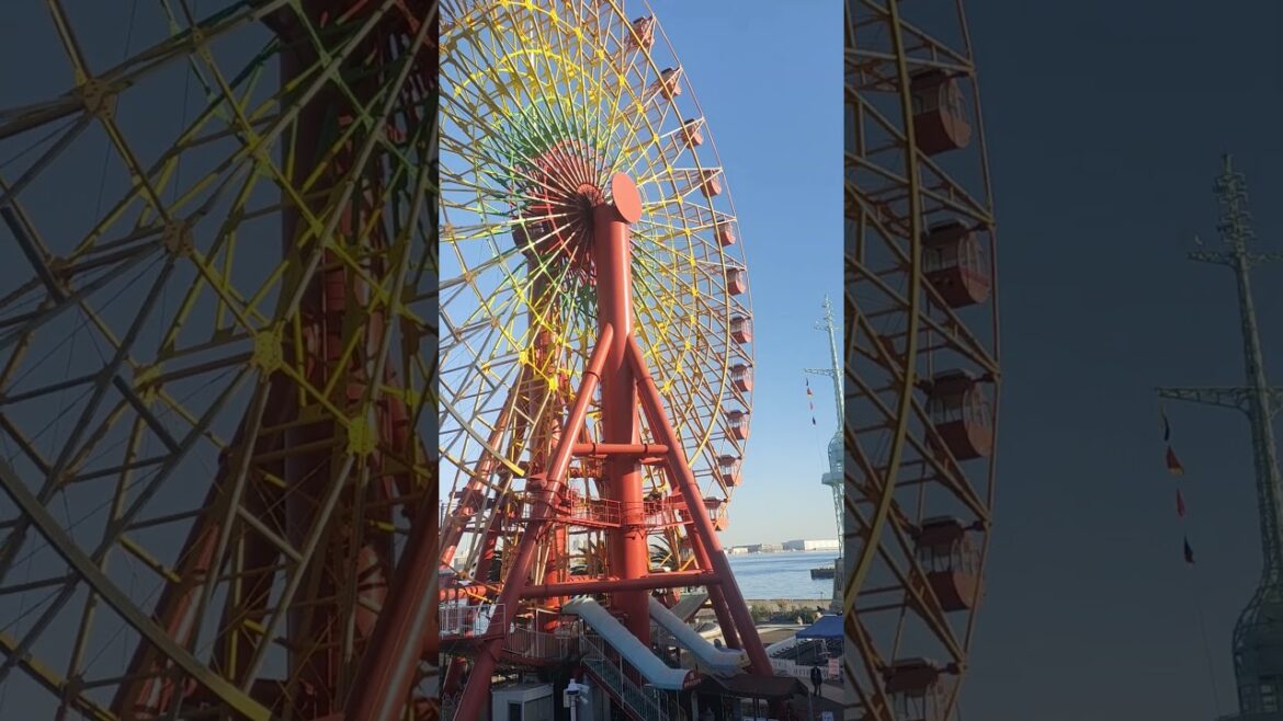 The Mosaic Big Ferris Wheel, the biggest wheel in Kobe, Japan #foryou #food #travel #streetfood