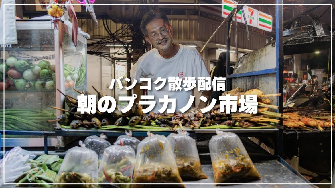 朝のプラカノン市場を歩いてみます｜バンコク散歩｜ตลาดพระโขนง