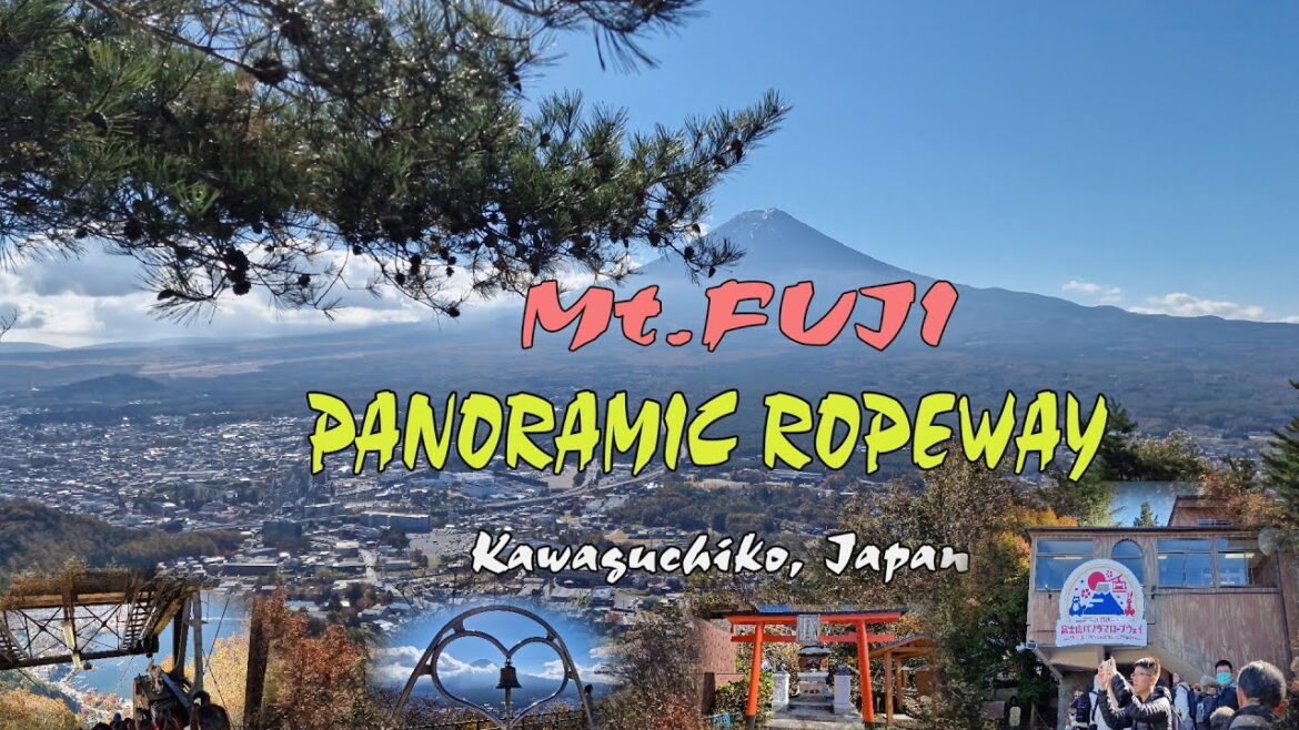 [4K] Walking from Kawaguchiko Station to the Lake + Mt Fuji Panoramic Ropeway  | Mt Fuji Japan.