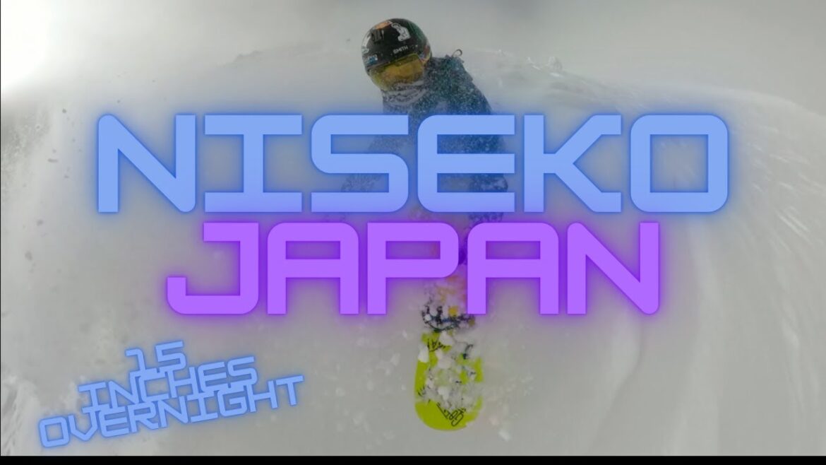 Mt Niseko Annupuri Peak Single Chair, Hike and Snowboard Top to Bottom