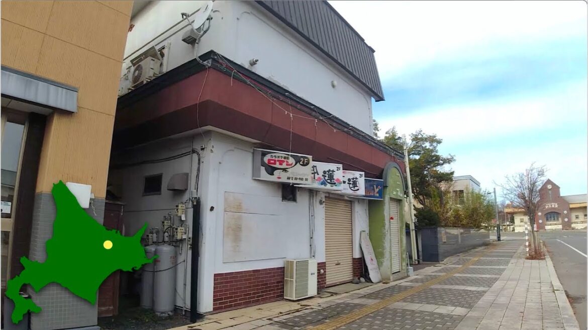 訓子府町の商店街を散歩 | 2023年11月 | 4K Japan Walk