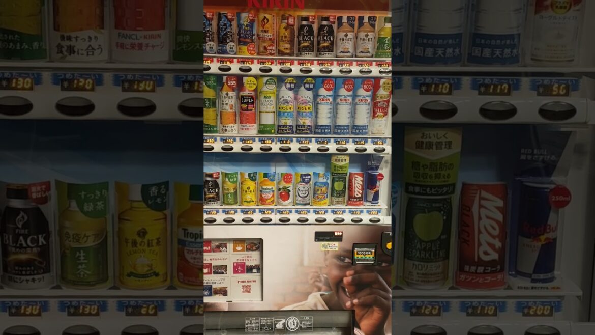 ចង់ទិញម៉ាស៊ីនមកខ្មែរ, Vending machine, all drinks available in Japan #foryou #food #travel #drinks