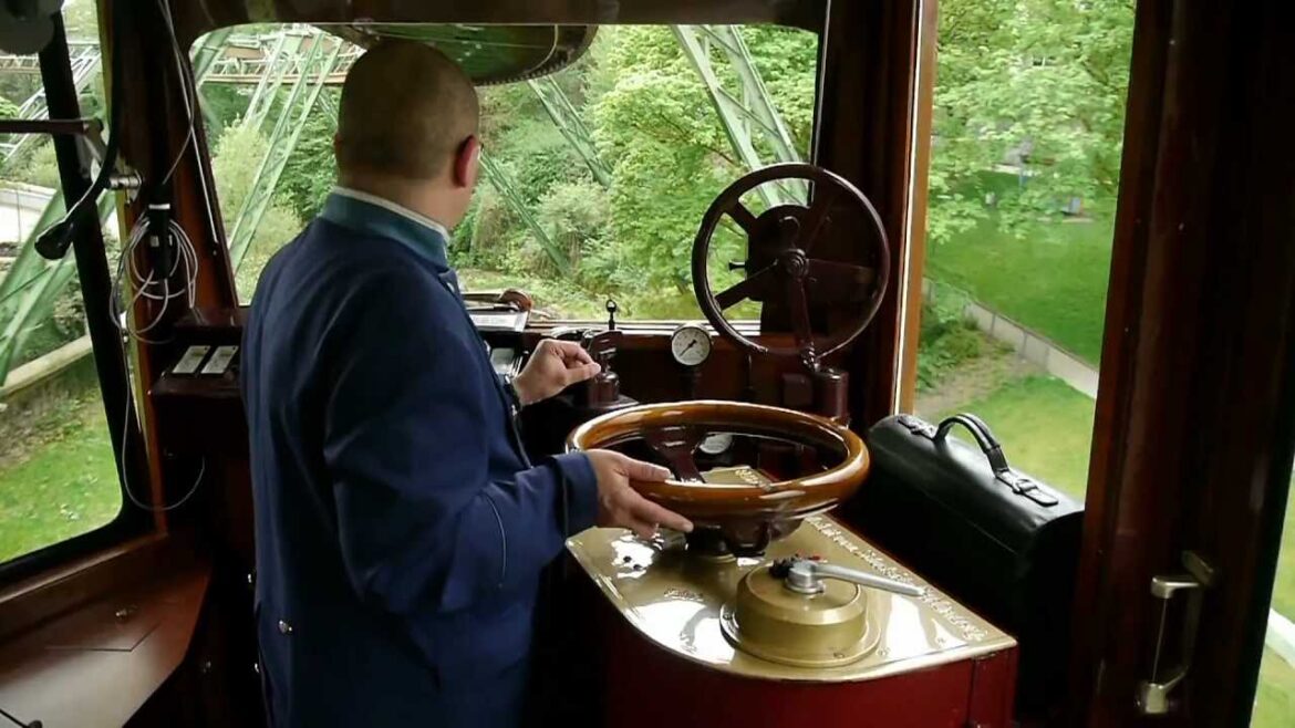 Wuppertaler Schwebebahn ( Kaiserwagen ) ~ Monorail Suspension Railway ,Wuppertal ~ Germany