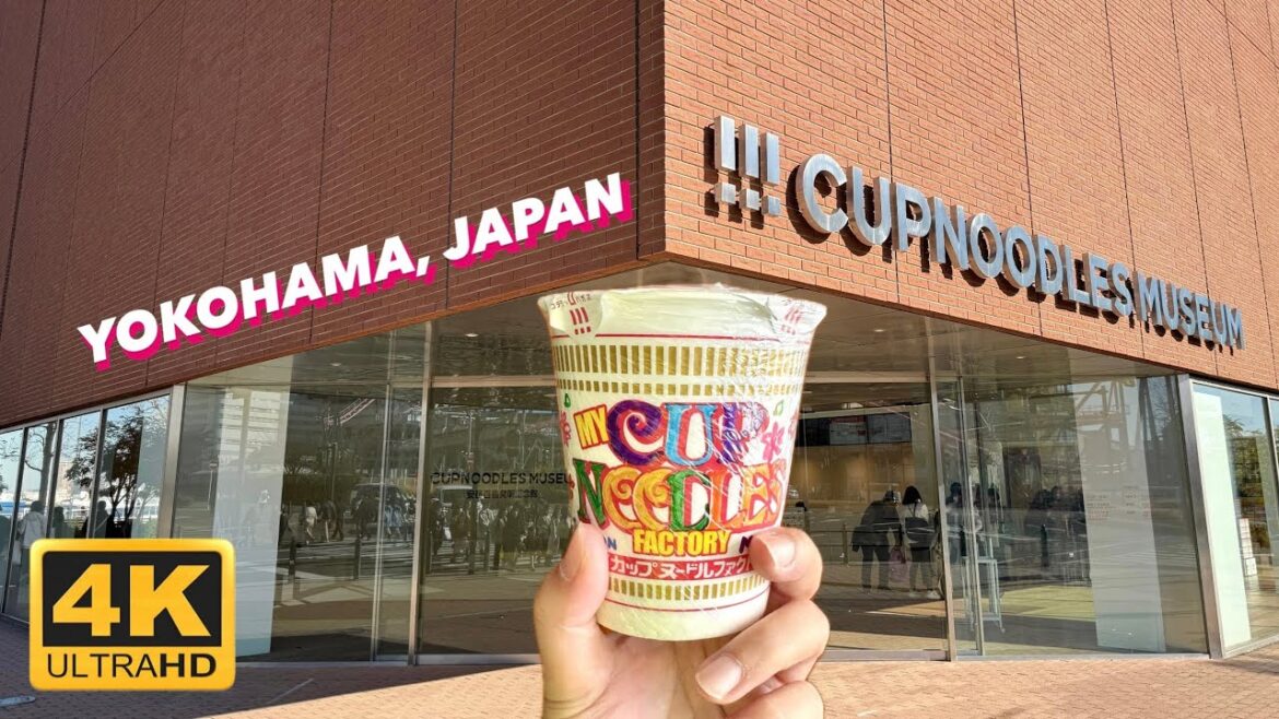 Noodle Cup Museum | Yokohama Japan | Walking Tour [4K]